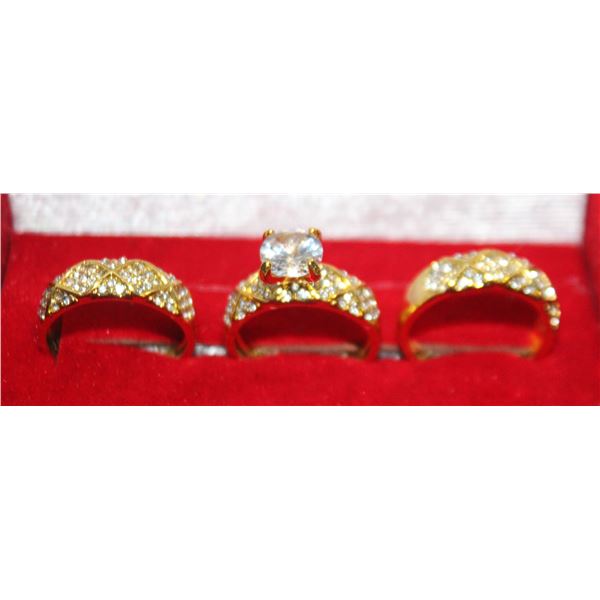 NEW 3PCS/SET RING SET SZ7