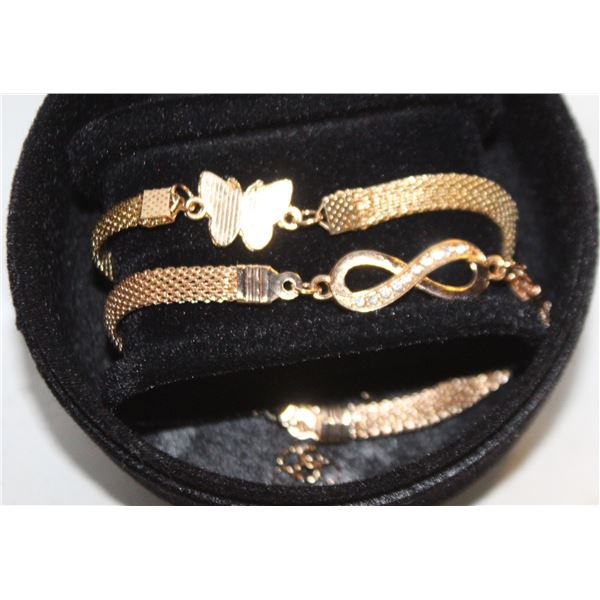 SET OF 2 ESTATE CHAIN GP BRACELETS