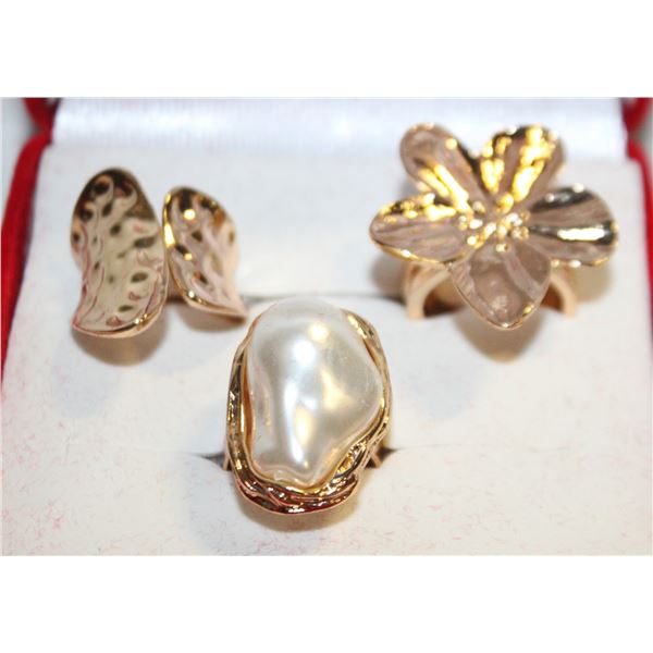 NEW 3PCS/SET RING SET  ADJUSTABLE SIZE