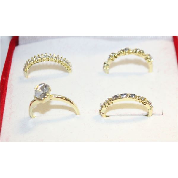 NEW 4PCS/SET RING SET SZ8