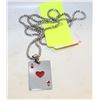 Image 1 : NEW  POKER PLAYING CARDS CRYSTAL NECKLACE