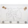 Image 1 : "KEYS TO OUR CASTLE" WOOD WALL KEY HOLDER