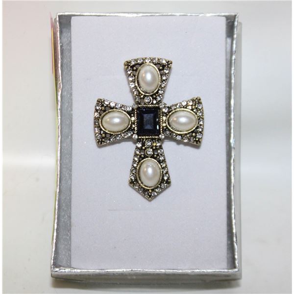 NEW BAROQUE PEARL RHINESTONE ACCENT