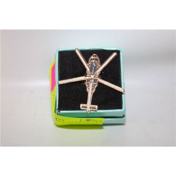 NEW MILITARY STYLE HELICOPTER PIN 1.4’’X1.4’’