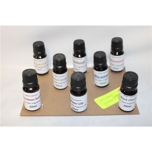 NEW 8 BOTTLES 10ML FRAGRANCE OILS