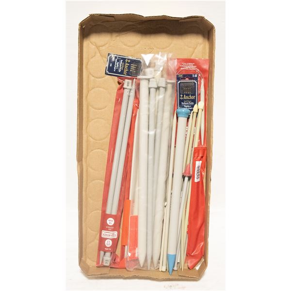 FLAT OF CROCHET TOOLS MOSTLY NEW