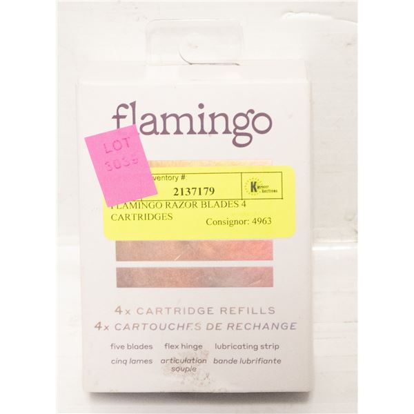 FLAMINGO RAZOR BLADES 4 CARTRIDGES