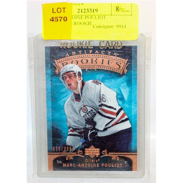 MARC-ANTOINE POULIOT ARTIFACTS ROOKIE