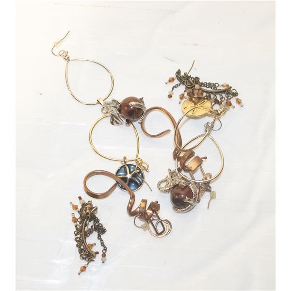 4 PAIRS OF FANCY EARRINGS