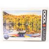 Image 1 : NEW SEALED 1000PC QUEBEC COTTAGE PUZZLE