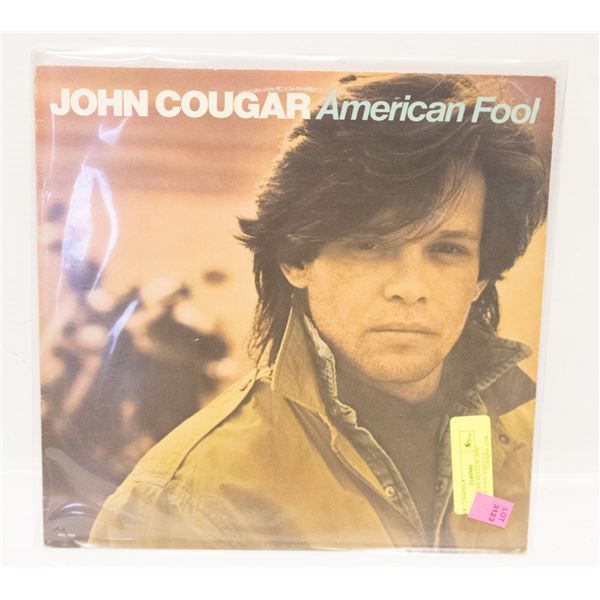 JOHN COUGAR MELLENCAMP AMERICAN FOOL VINYL LP