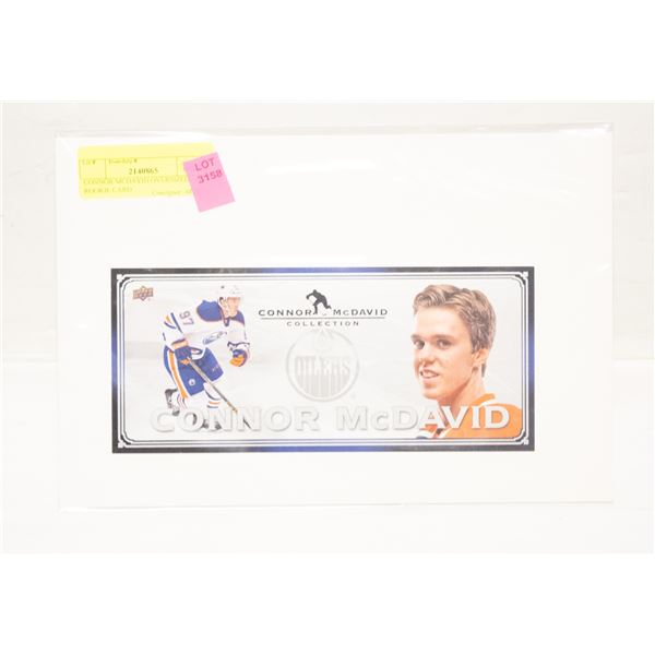 CONNOR MCDAVID OVERSIZED ROOKIE CARD