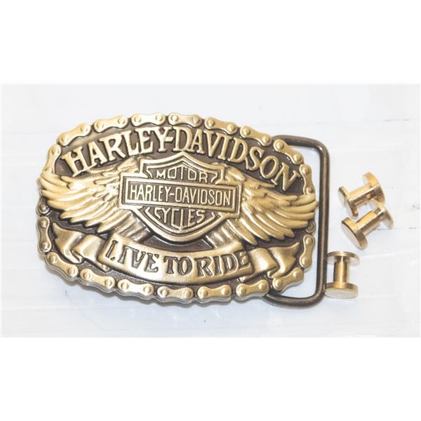 SMALL HARLEY DAVIDSON BELT BUCKLE