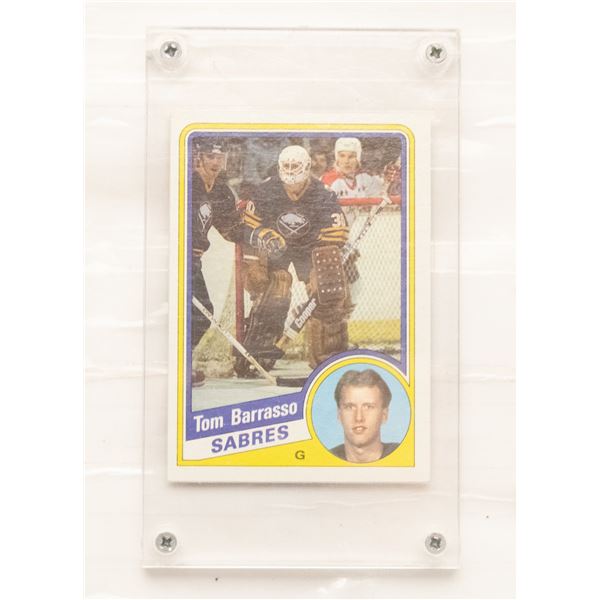 1985 TOM BARRASSO ROOKIE HOCKEY CARD