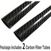 Image 1 : NEW 2PK CARBON FIBER TUBES 500MM
