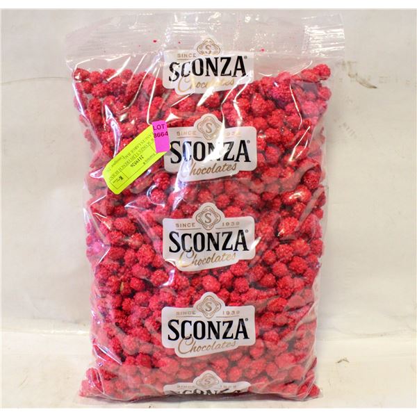 NEW SCONZA 5 LBS FRENCH BURNT PEANUTS LARGE BAG