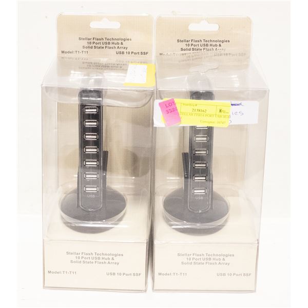 NEW STELLAR FISH 6 PORT USB HUB + STATE