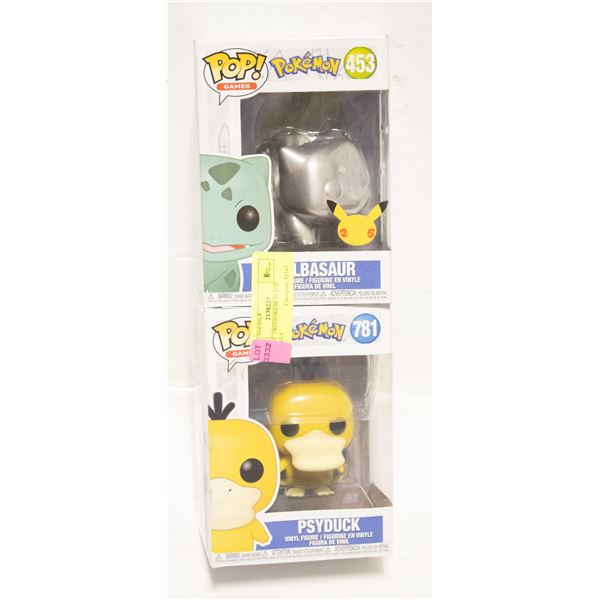 LOT OF TWO POKEMON POP FIGURES