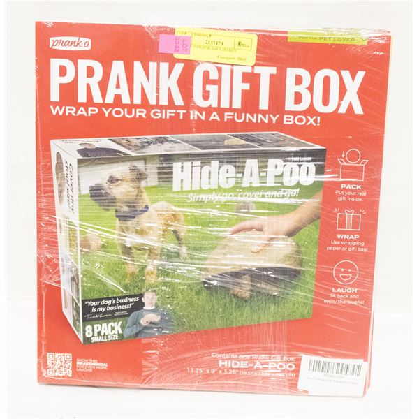 LOT OF 5 PRANK GIFT BOXES