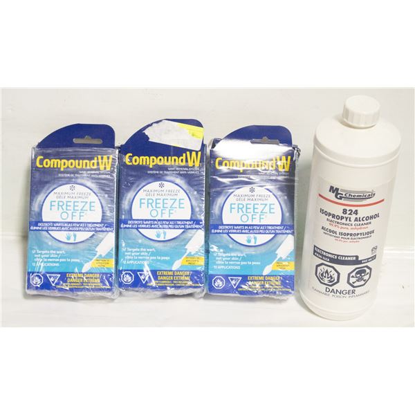 945ML 99.9% ISOPROPYL ALCOHOL + 3 NEW