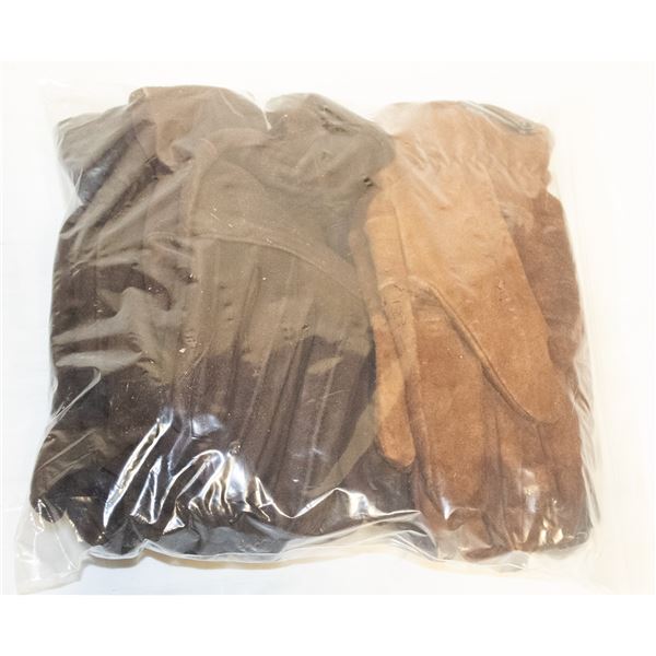 NEW LOT OF 4 PAIRS OF GENUINE LEATHER GLOVES