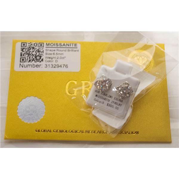 2 CARAT MOSSANITE ROUND BRILLIANT