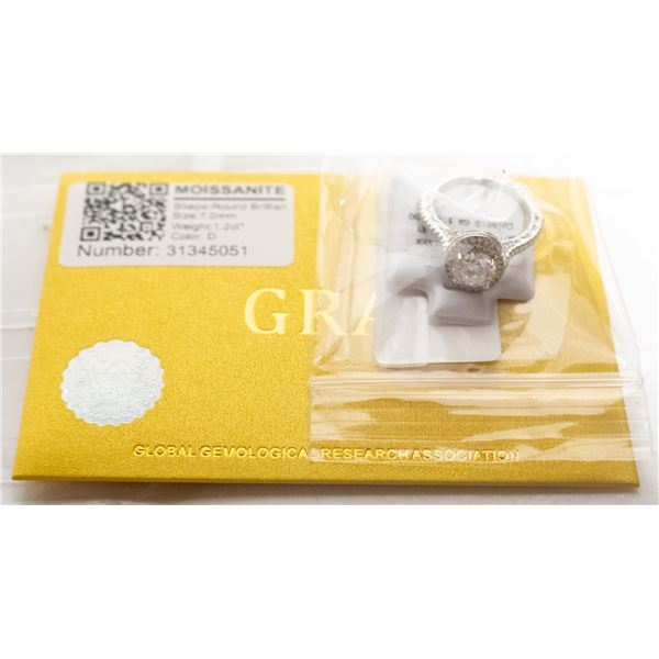 1.41 CARAT MOSSANITE DOUBLE BAND