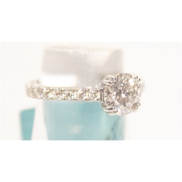 1.97 CARAT MOSSANITE BAND RING VVSD SIZE 5