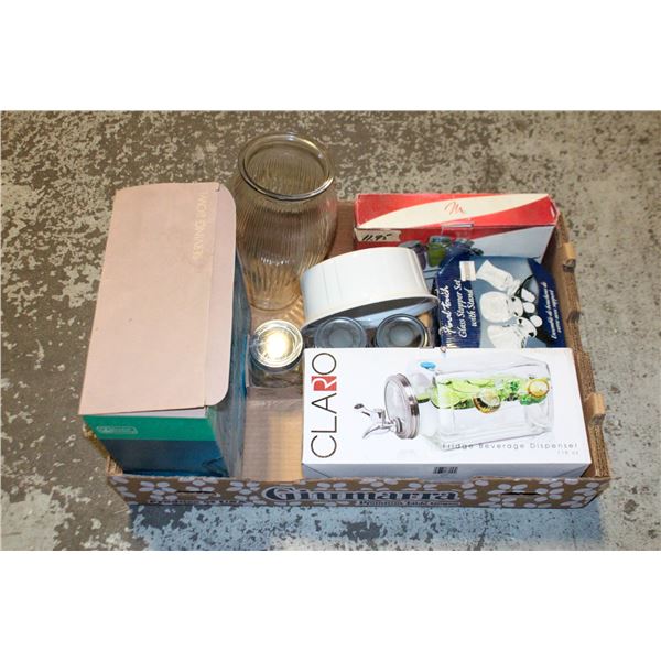 FLAT OF NEW OLD STOCK GLASSWARE