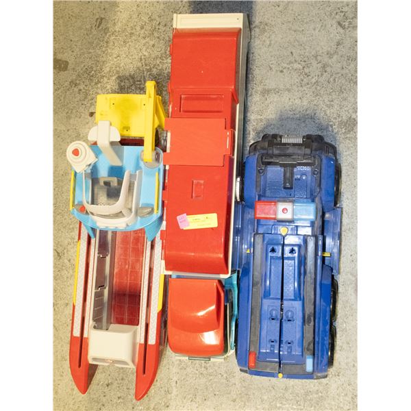 3 LARGE PAW PATROL TOYS