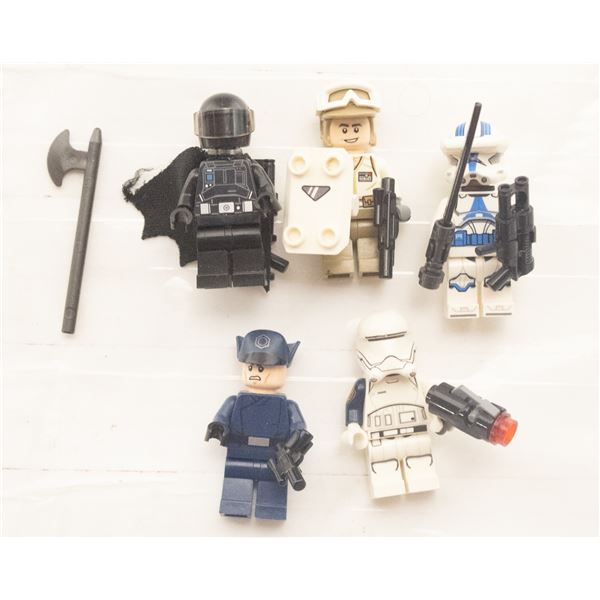 5 STAR WARS LEGO FIGURES UNSURE WHO'S