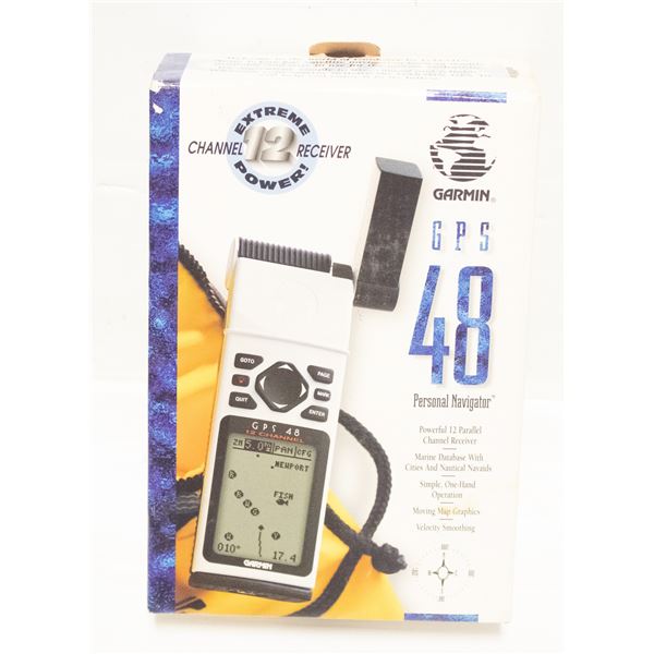 GARMIN GPS 48 VINTAGE HANDHELD 12 CHANNELS