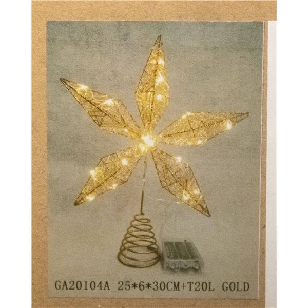 NEW GOLD SHINOWA TREE TOPPER