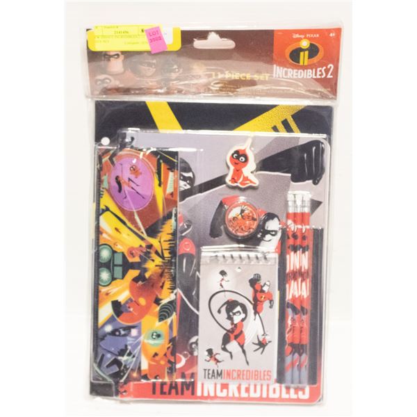 NEW DISNEY INCREDIBLES 2 11 PIECE SET