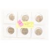 Image 1 : LOT OF 6 COMMEMORATIVE US STATE QUARTERS