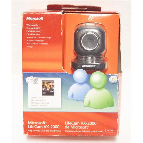 NEW MICROSOFT LIFECAM CAMERA VX-2000
