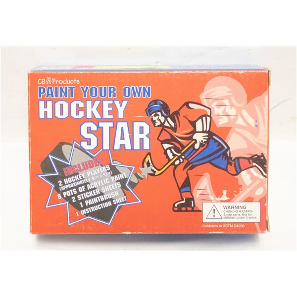 PAINT YOUR OWN HOCKEY PLAYER