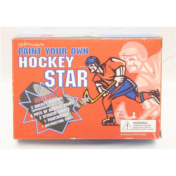 PAINT YOUR OWN HOCKEY PLAYER