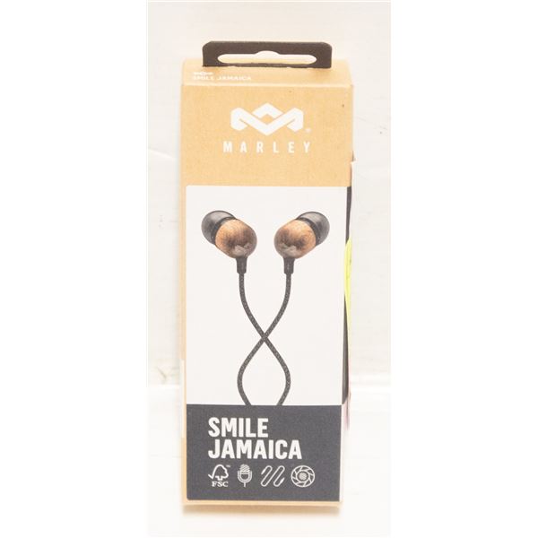 NEW BOB MARLEY SMILE JAMAICA EARBUDS