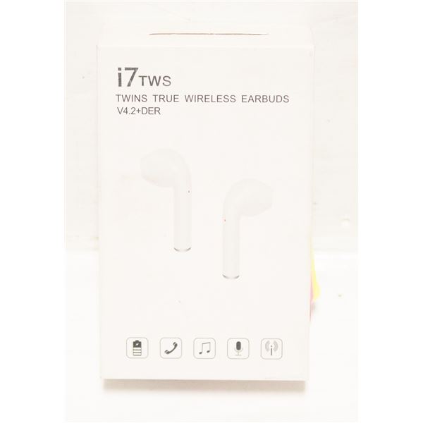 I7 TWINS TRUE WIRELESS EARBUDS IN BOX