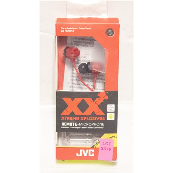 NEW JVC EXTREME EXPLOSIVES EARBUDS