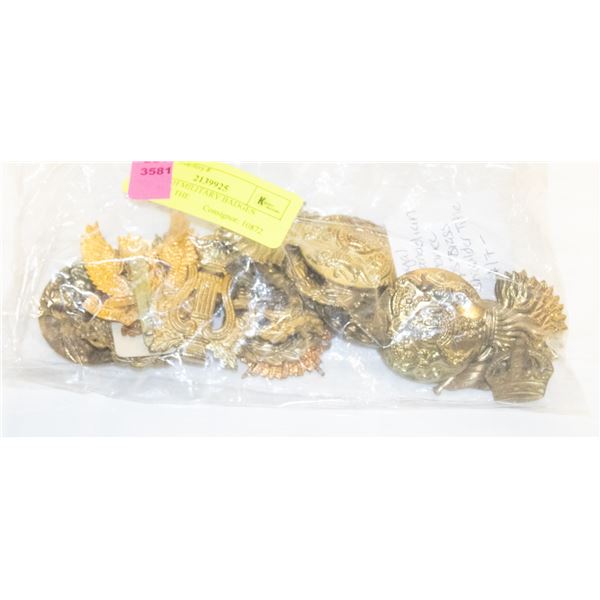 17 BRITISH MILITARY BADGES INCLUDES THE