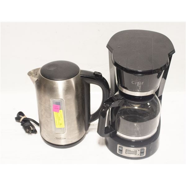 COFFEE MAKER WITH STAINLESS ELECTRIC KETTLE