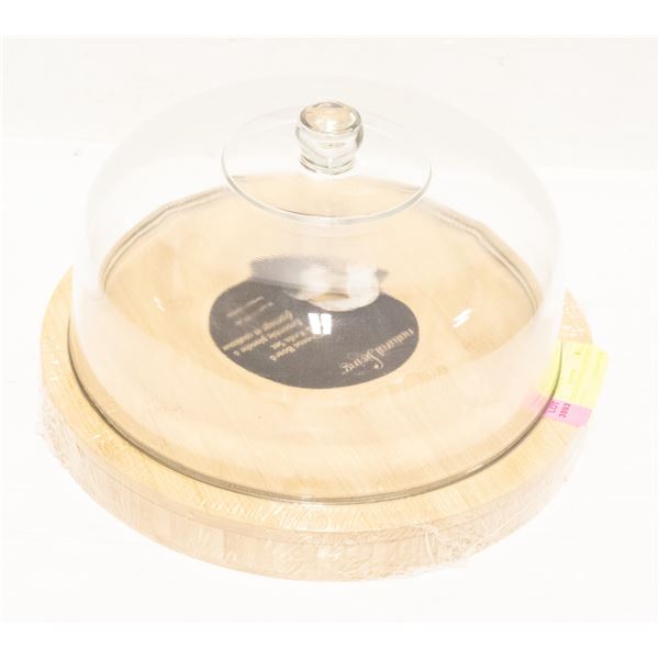 NEW CHEESE BOARD & KNIFE SET WITH GLASS