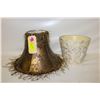 Image 1 : 2 LAMPSHADES PEARL BUTTONS/TASSELS/BEADS