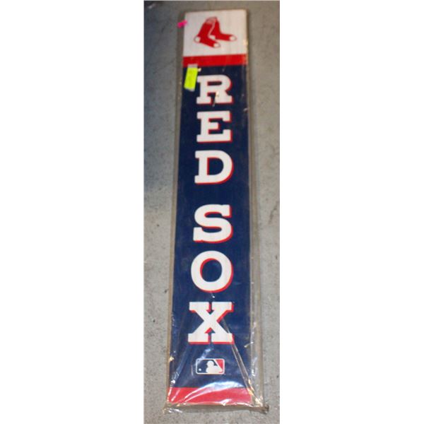NEW RED SOX MAN CAVE WOODEN SIGN 40" BY 6.5"