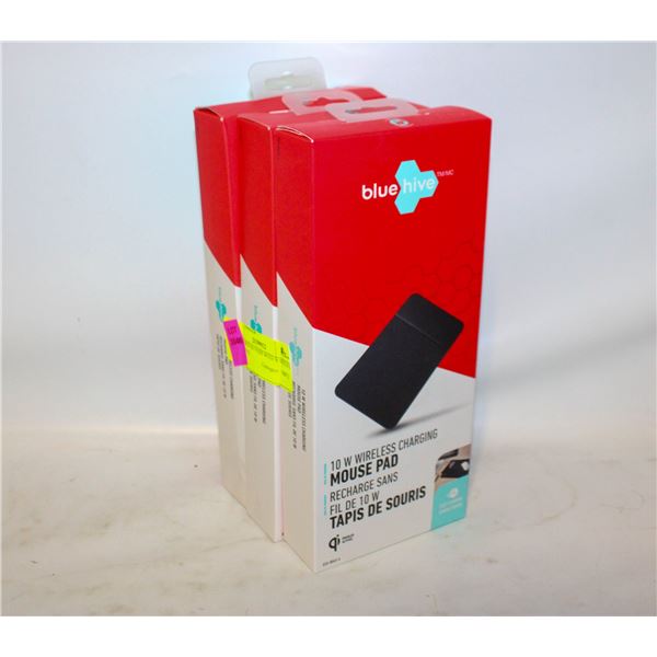 3 NEW MOUSE PADS WITH WIRELESS CHARGING