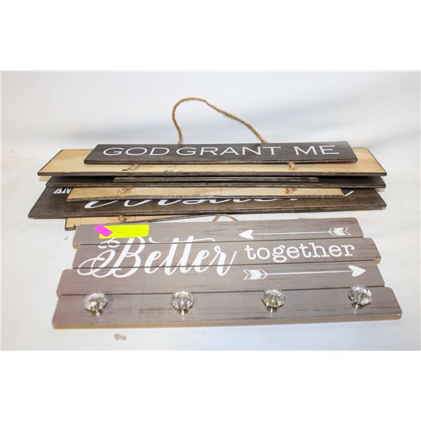 SERENITY PRAYER AND BELIEVE WOODEN PANEL WALL ART