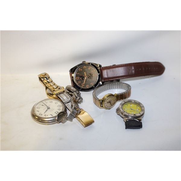 POCKET WATCH + 4 WATCHES 1 FACE KEYLINE