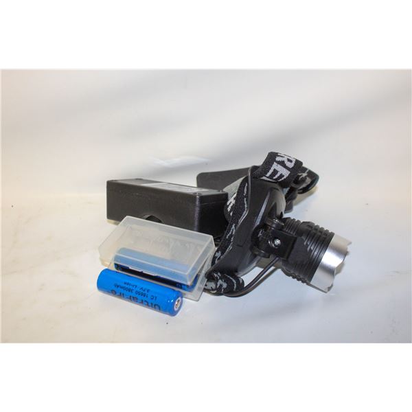 1800 LUMEN HEADLAMP WITH RECHARGEABLE